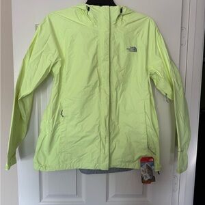 The North Face Women's Light Green Rain Coat